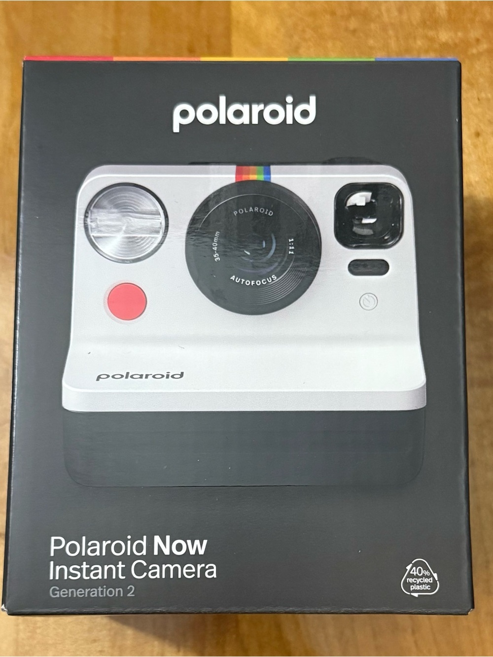 Polaroid Black and White Instant Camera Box
